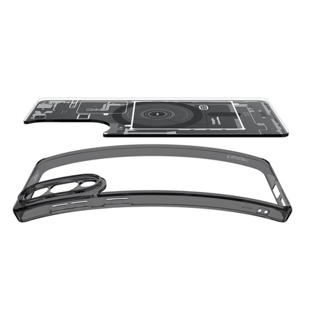 Spigen Ultra Hybrid Mag MagSafe - Etui do Samsung Galaxy S25 Edge (Zero One Black) (ACS09415)