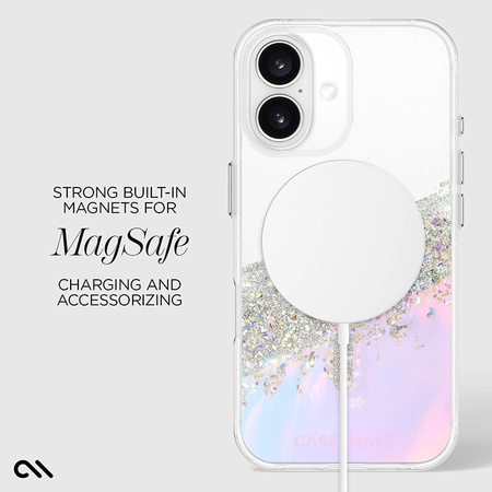 Case-Mate Karat MagSafe - Etui iPhone 16 (Holographic Soap Bubble) (CM054714)