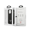 Guess Saffiano Triangle Logo Case – Etui iPhone 14 Pro (czarny) (GUHCP14LPSATLK)