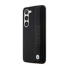 BMW Leather Textured & Stripe - Etui Samsung Galaxy S23+ (czarny) (BMHCS23M22RDPK)