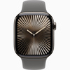 Apple Watch Series 10 GPS + Cellular 42mm Koperta z tytanu w kolorze naturalnym, pasek sportowy w kolorze górskiej szarości - M/L (MWXE3ET/A)
