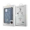 Guess Crossbody 4G Metal Logo - Etui iPhone 15 (niebieski) (GUHCP15SP4TDSCPB)