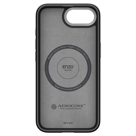Spigen Enzo Aramid Mag MagSafe - Etui do iPhone 16e (Czarny) (ACS09153)