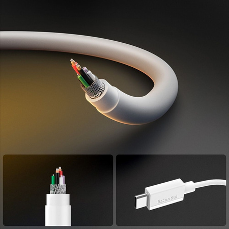 Spigen EB6010CC Essential - Kabel USB-C do USB-C PD 60W 1m (Biały) (ACA08717)
