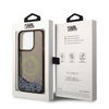 Karl Lagerfeld Liquid Glitter Round RSG Logo Case - Etui iPhone 14 Pro (czarny) (KLHCP14LLCRSGRK)