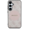 Guess 4G Round Patch Classic Logo MagSafe - Etui do Samsung Galaxy S25+ (różowy) (GUHMS25MP4PGRSGP)