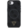 Guess 4G Ring Triangle Logo MagSafe - Etui do iPhone 16e (czarny) (GUHMPSE4P4TDPK)
