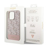Guess GCube Stripes MagSafe - Etui iPhone 14 Pro (Różowy) (GUHMP14LHGCFSEP)