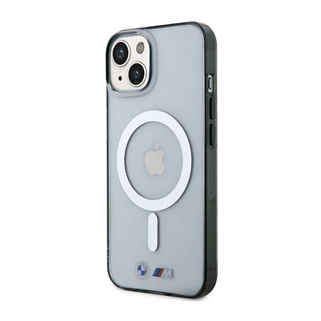 BMW Silver Ring MagSafe - Etui iPhone 14 Plus (Przezroczysty) (BMHMP14MHCRS)