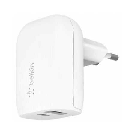 Belkin Ładowarka podwójna 37W - USB-C PD PPS + USB-A Biały (WCB007VFWH)