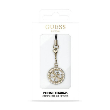 Guess Phone Strap 4G Rhinestone Charm - Zawieszka do telefonu (GUCPM4DRD)