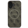 Guess 4G Ring Classic Logo MagSafe - Etui iPhone 16 Plus (brązowy) (GUHMP16MG4GFRW)