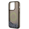 Karl Lagerfeld Liquid Glitter Round RSG Logo Case - Etui iPhone 14 Pro (czarny) (KLHCP14LLCRSGRK)