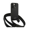 Karl Lagerfeld Monogram Plaque Logo Strap - Etui iPhone 14 Pro (czarny) (KLHCP14LSTMMK)