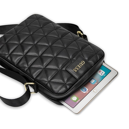 Guess Quilted Tablet Bag - Torba na notebooka / tablet 10" (czarny) (GUTB10QLBK)