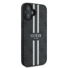 Guess 4G Printed Stripes MagSafe - Etui iPhone 16 Plus (czarny) (GUHMP16MP4RPSK)