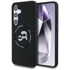 Karl Lagerfeld Silicone Double Heads And Circle MagSafe - Etui Samsung Galaxy S25 (czarny) (KLHMS25SSKCHTCK)