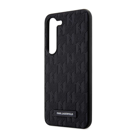 Karl Lagerfeld Saffiano Monogram Metal Logo - Etui Samsung Galaxy S23 (czarny) (KLHCS23SSAKLHPK)