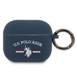 US Polo Assn Silicone Logo - Etui Airpods 3 (granatowy) (USACA3SFGV)