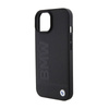 BMW Leather Hot Stamp MagSafe - Etui iPhone 15 Plus (Czarny) (BMHMP15MSLLBK)