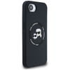 Karl Lagerfeld Silicone Karl & Choupette Heads MagSafe - Etui do iPhone 16e (czarny) (KLHMPSE4SKCHTCK)