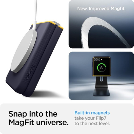 Spigen Nano Pop Mag MagSafe - Etui do Samsung Galaxy Z Flip 7 (Blueberry Navy) (ACS09563)
