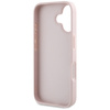 Guess Hot Stamp 4G Pattern Triangle Metal Logo - Etui do iPhone 16 (różowy) (GUHCP16SPGP4STRP)