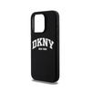 DKNY Liquid Silicone White Printed Logo MagSafe - Etui iPhone 13 Pro (czarny) (DKHMP13LSNYACH)