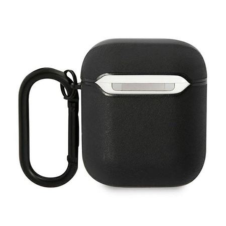 BMW Leather Color Lines - Etui AirPods 1/2 gen (czarny) (BMA222RVSK)