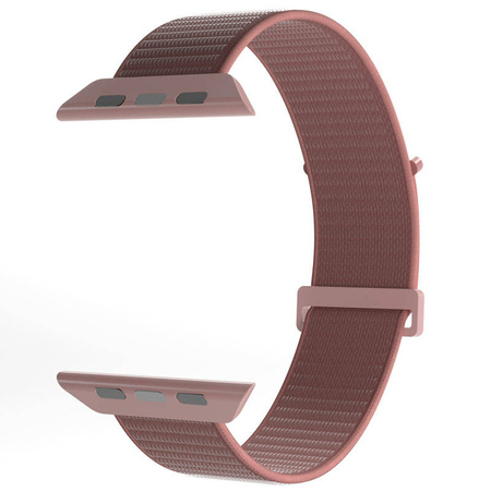 PURO Nylon Sport - Pasek do Apple Watch 38/40/41/42 mm (Różowy) (PUSPORTAW40ROSE)