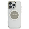 Guess IML Metal Colored Circle Classic Logo MagSafe - Etui do iPhone 16 Pro Max (szary) (GUHMP16XHTDRCEDG)