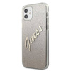 Guess Glitter Gradient Script - Etui iPhone 12 mini (złoty) (GUHCP12SPCUGLSGO)