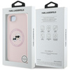 Karl Lagerfeld Silicone Karl & Choupette Heads MagSafe - Etui do iPhone 16e (różowy) (KLHMPSE4SKCHTCP)