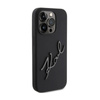 Karl Lagerfeld Silicone Karl Script - Etui iPhone 15 Pro (czarny) (KLHCP15LSKSBMCK)