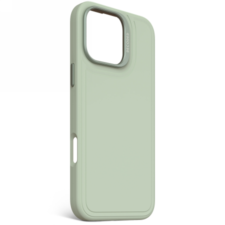 Decoded AntiMicrobial Silicone Stacks Backcover - silikonowa obudowa ochronna do iPhone 16 Pro Max kompatybilna z MagSafe (mist green) (D25IPO16PMBCST9MN)