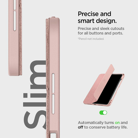 Spigen Urban Fit - Etui do iPad Pro 11" (M4, 2024) (Rose Gold) (ACS07021)