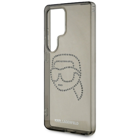 Karl Lagerfeld Rhinestones Karl Head Logo - Etui Samsung Galaxy S25 Ultra (czarny) (KLHCS25LHKHDCELK)