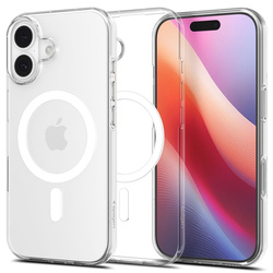 Spigen Liquid Crystal Mag MagSafe - Etui do iPhone 17 (Clear/White) (ACS10397)