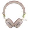 Guess Peony Script Round Shape - Bezprzewodowe słuchawki nauszne Bluetooth ENC (brązowy) (GUBH70EPOSMW)