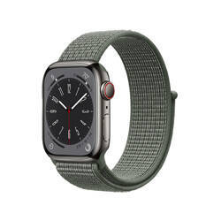 Crong Nylon - Pasek sportowy do Apple Watch 44/45/46/49 mm (Military Green) (CRG-44NLB-MGN)