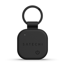 Satechi FindAll Keychain - brelok ze skóry wegańskiej z lokalizatorem kompatybilny z Apple Find My (black) (ST-LKCFK)