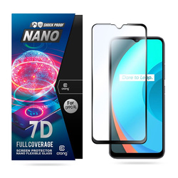 Crong 7D Nano Flexible Glass - Szkło hybrydowe 9H na cały ekran OPPO realme C11 (CRG-7DNANO-RLMC11)