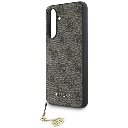 Guess 4G Charms Collection - Etui do Samsung Galaxy A36 5G (brązowy) (GUHCSA36GF4GBR)