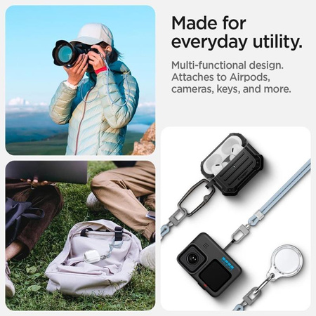 Spigen Universal Strap Set Crossbody & Wrist - Pasek do telefonu na ramię + na nadgarstek (Mute Blue) (AFA08364)