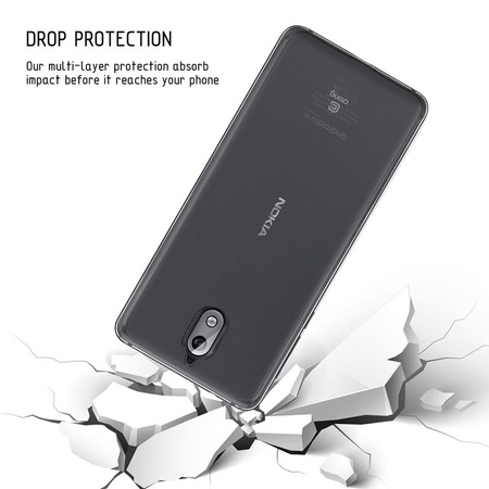 Crong Crystal Slim Cover - Etui Nokia 3.1 (przezroczysty) (CRG-CRSLIM-N31-TRS)