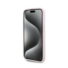 Karl Lagerfeld Diagonal Quilted Script - Etui iPhone 15 Pro (różowy) (KLHCP15LPQDSMGP)