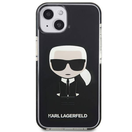 Karl Lagerfeld Fullbody Ikonik - Etui iPhone 13 mini (Black) (KLHCP13STPEIKK)