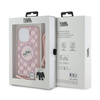 Karl Lagerfeld IML Crossbody Monogram Karl & Choupette Head MagSafe - Etui iPhone 15 Pro Max (różowy) (KLHMP15XHCKCKLCP)