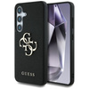 Guess Grained Big 4G Logo Small Classic Logo - Etui do Samsung Galaxy S25 (czarny) (GUHCS25SPGT4MBK)