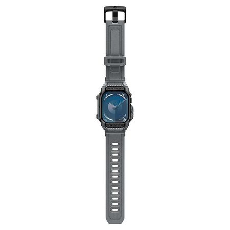 Spigen Rugged Armor Pro - Pasek z obudową do Apple Watch 10 46 mm (Dark Grey) (ACS08605)